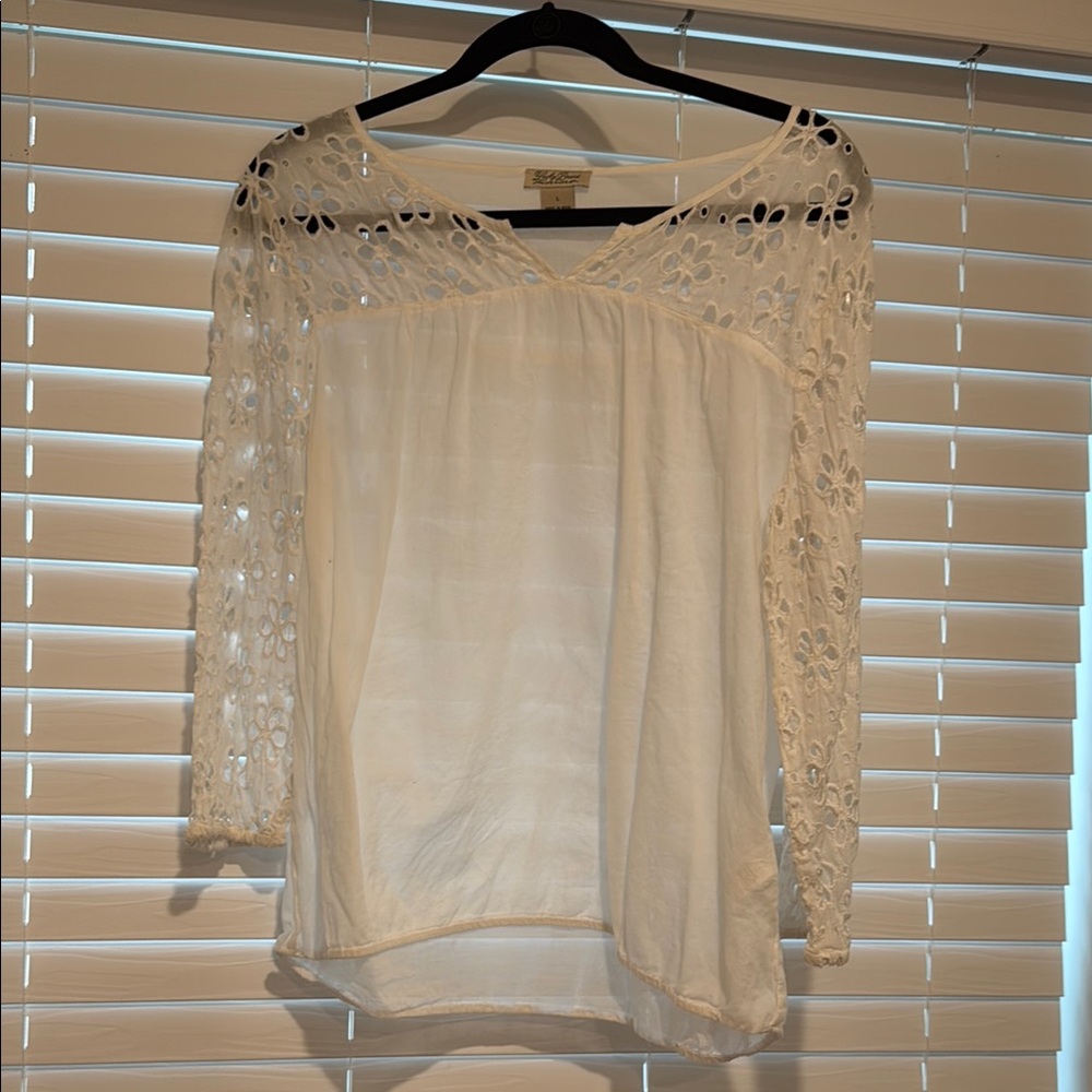 Women's White Lace Top